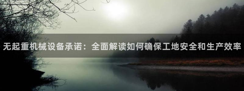 杏盛开户地址：无起重机械设备承诺：全面解读如何确保工地安全和生产效率