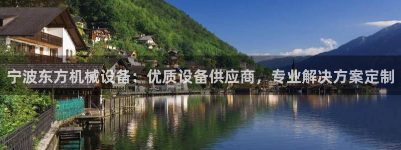 杏盛开户地址：宁波东方机械设备：优质设备供应商，专业解决方案定制