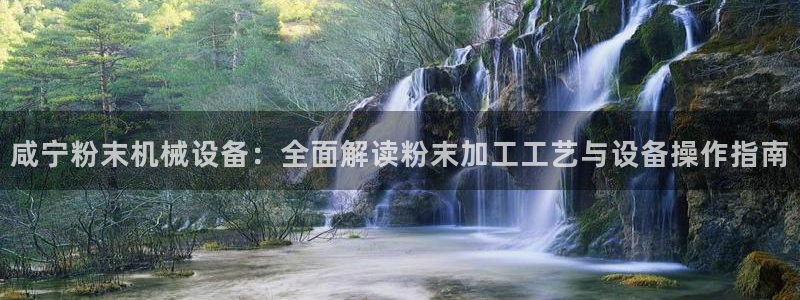 杏盛东24 35 53：咸宁粉末机械设备：全面解读粉末加工工艺与设备操作指南