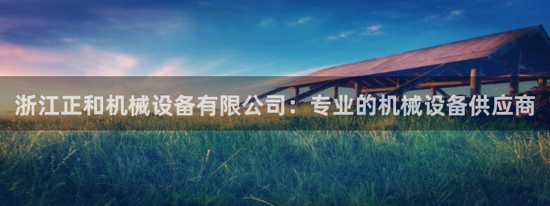 杏盛代理：浙江正和机械设备有限公司：专业的机械设备供应商
