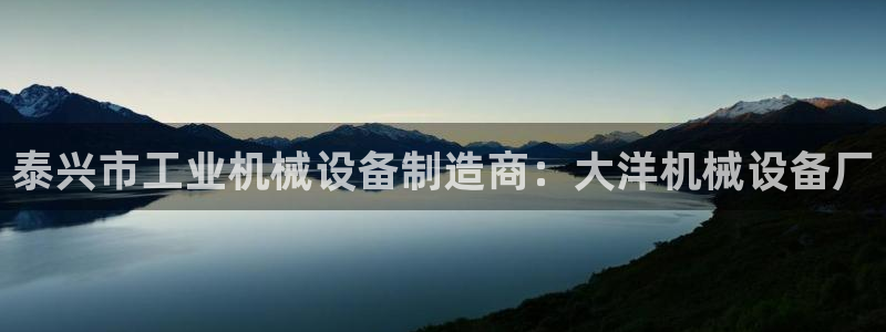 杏盛平台登陆：泰兴市工业机械设备制造商：大洋机械设备厂