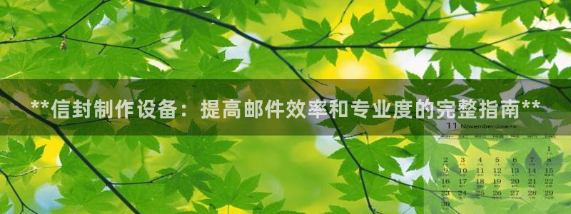 杏盛平台开户：**信封制作设备：提高邮件效率和专业度的完整指南**