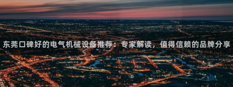 杏盛主管：东莞口碑好的电气机械设备推荐：专家解读，值得信赖的品牌分享