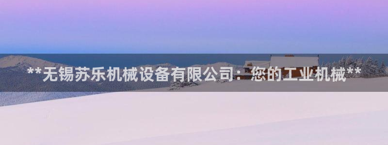 杏盛官方平台：**无锡苏乐机械设备有限公